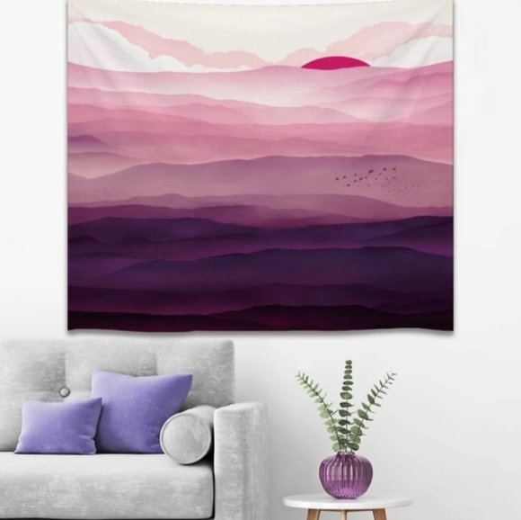 Sunset Landscape Tapestry - Picture 2 of 2